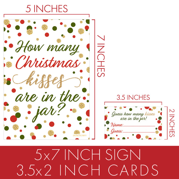 Christmas Party Game: Christmas Cheer - How Many Kisses Game - Distinctivs Party