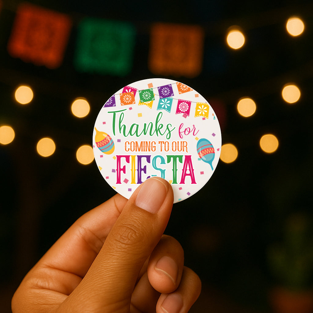 Taco 'Bout a Baby: Baby Shower - Thanks for Coming to Our Fiesta Stickers - 40 Stickers - Distinctivs Party
