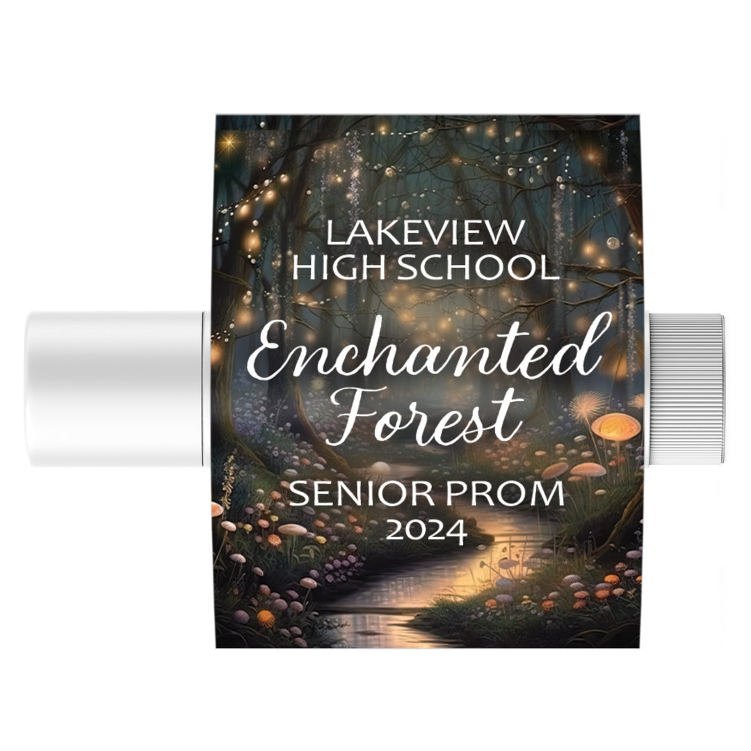 Personalized Prom: Enchanted Forest  -  Lip Balm Labels - 36 or 100 Stickers