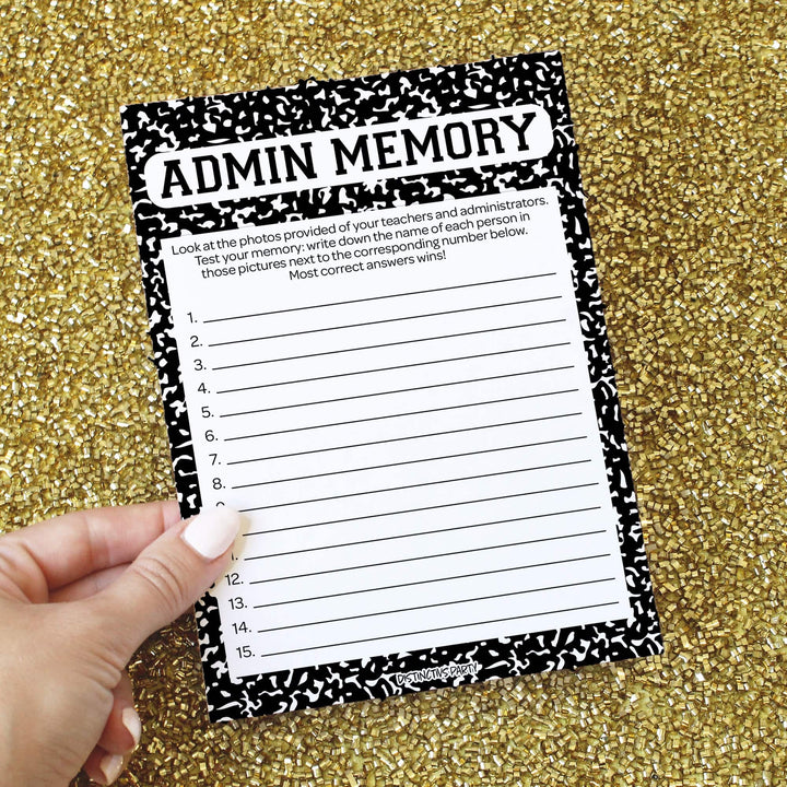 Class Reunion: Party Game Bundle - Class Trivia, Dice Breaker, Find Someone Who & Admin Memory - 4 Games for 20 Players - 40 Dual Sided Cards - Distinctivs Party