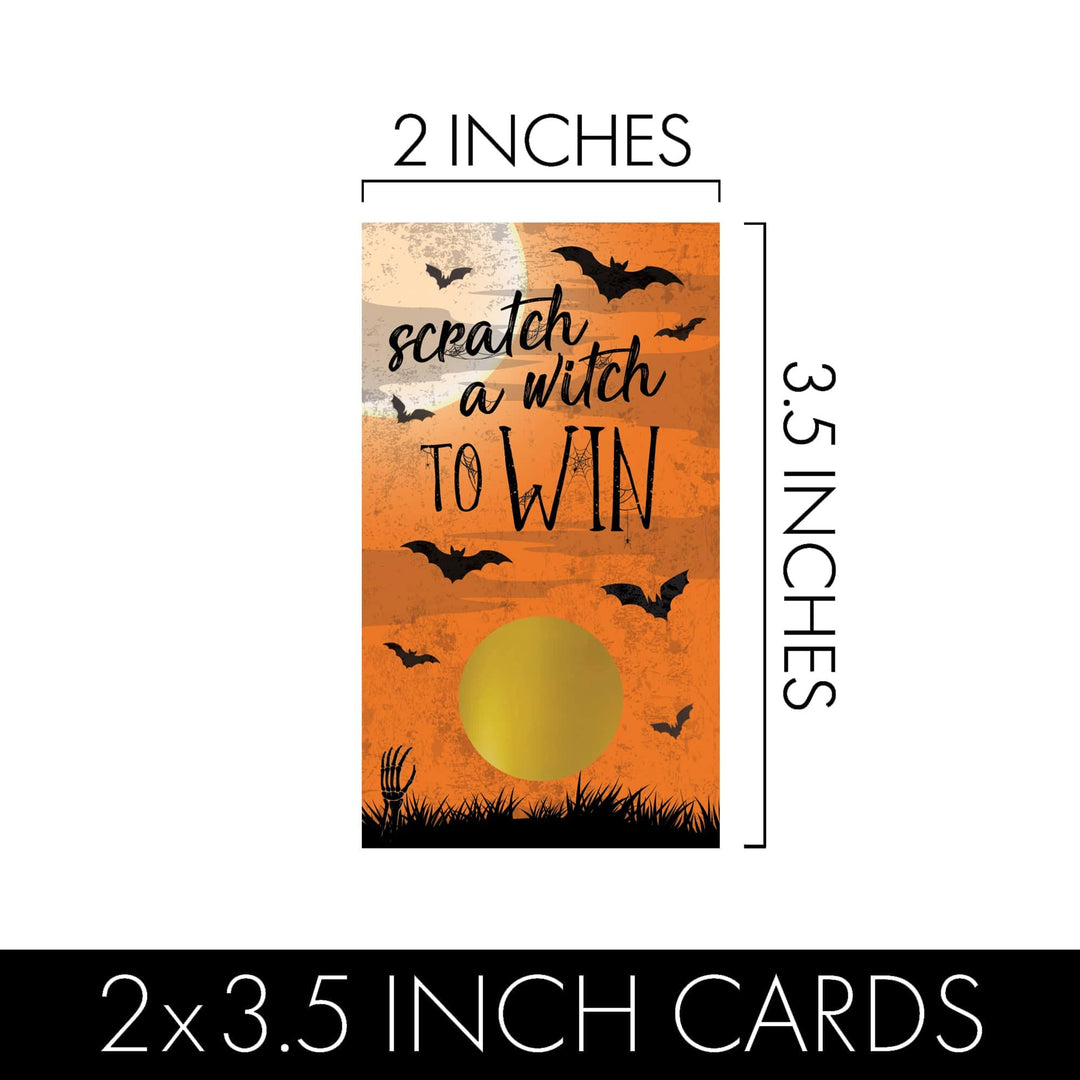 Full Moon: Halloween Party -  Scratch Off Game Cards - 30 Scratchers - Distinctivs Party