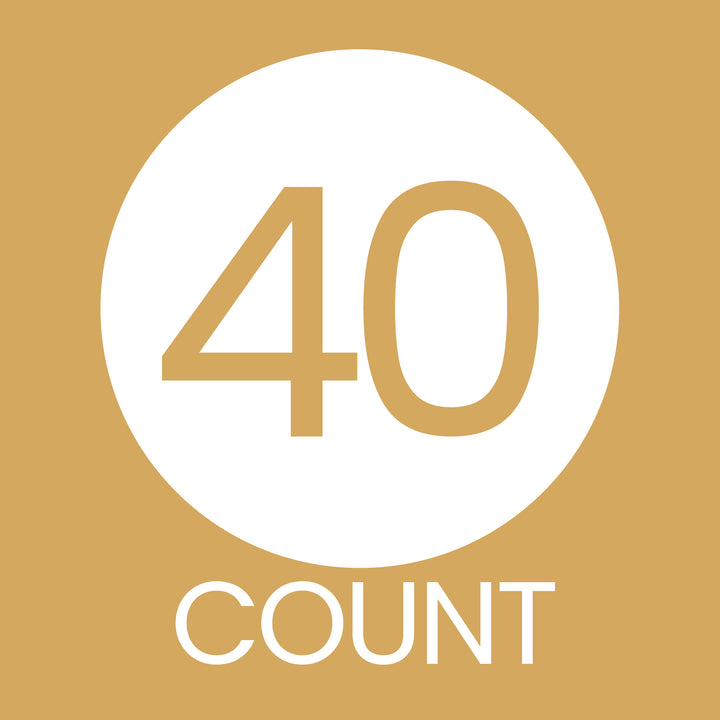 50th Birthday: White and Gold - Adult Birthday -  Thank You Round Favor Stickers - 40 Stickers