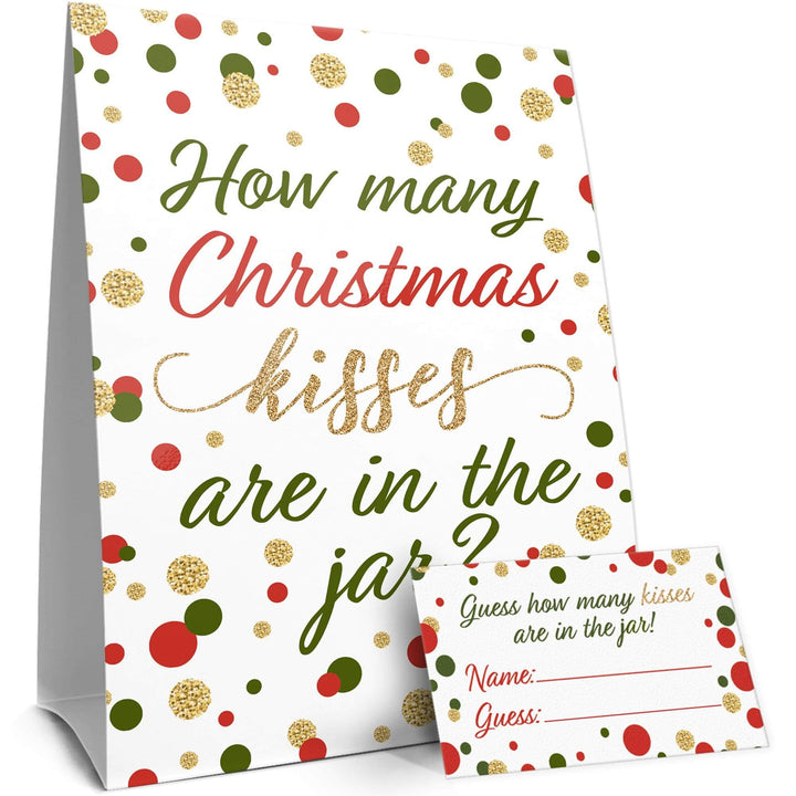 Christmas Party Game: Christmas Cheer - How Many Kisses Game - Distinctivs Party