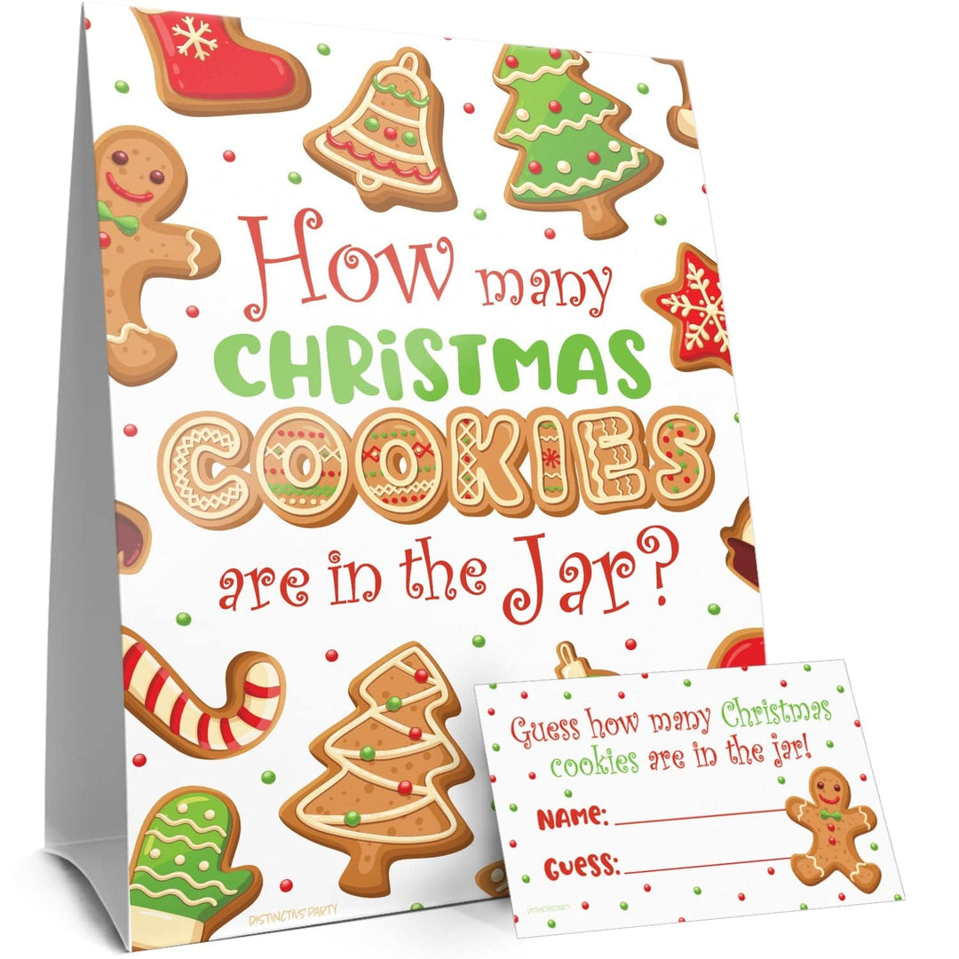 Christmas Party Game: Guess How Many Cookies in the Jar - Distinctivs Party