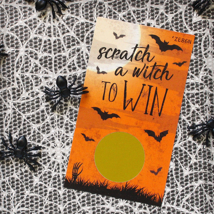 Full Moon: Halloween Party -  Scratch Off Game Cards - 30 Scratchers - Distinctivs Party