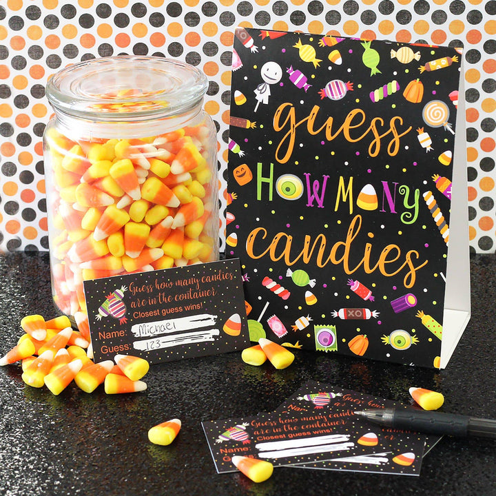 How Many Candy Halloween Party Game - Distinctivs Party