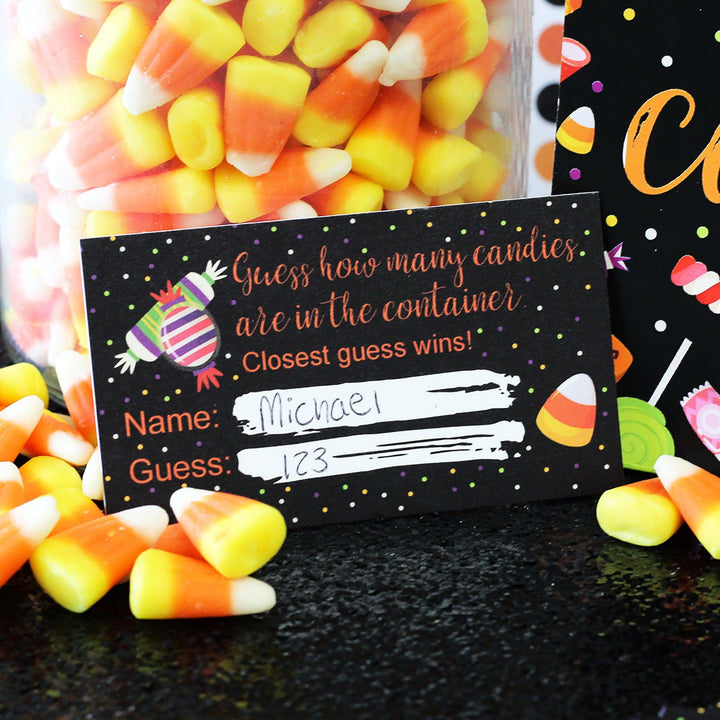 How Many Candy Halloween Party Game - Distinctivs Party