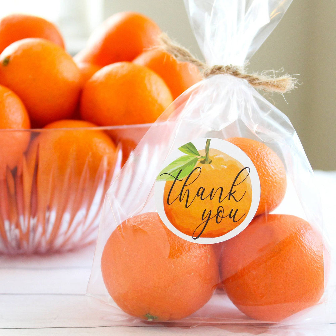 Little Cutie: Baby Shower Thank You Stickers - 40 Stickers - Distinctivs Party