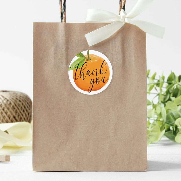 Little Cutie: Baby Shower Thank You Stickers - 40 Stickers - Distinctivs Party