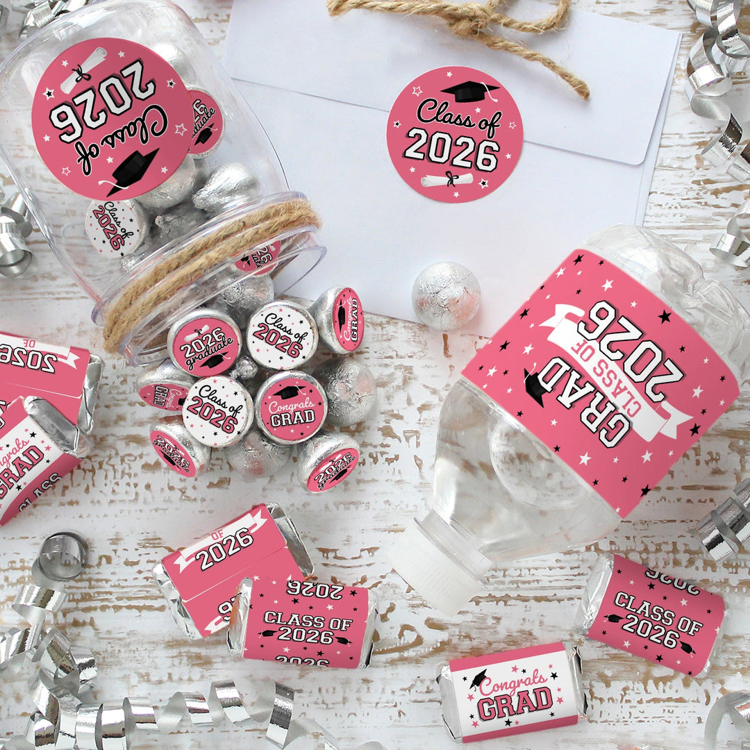 Pink Graduation Party Decorations – Class of 2026