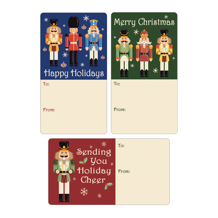 Christmas Gift Tag Stickers: Nutcracker - 75 Stickers