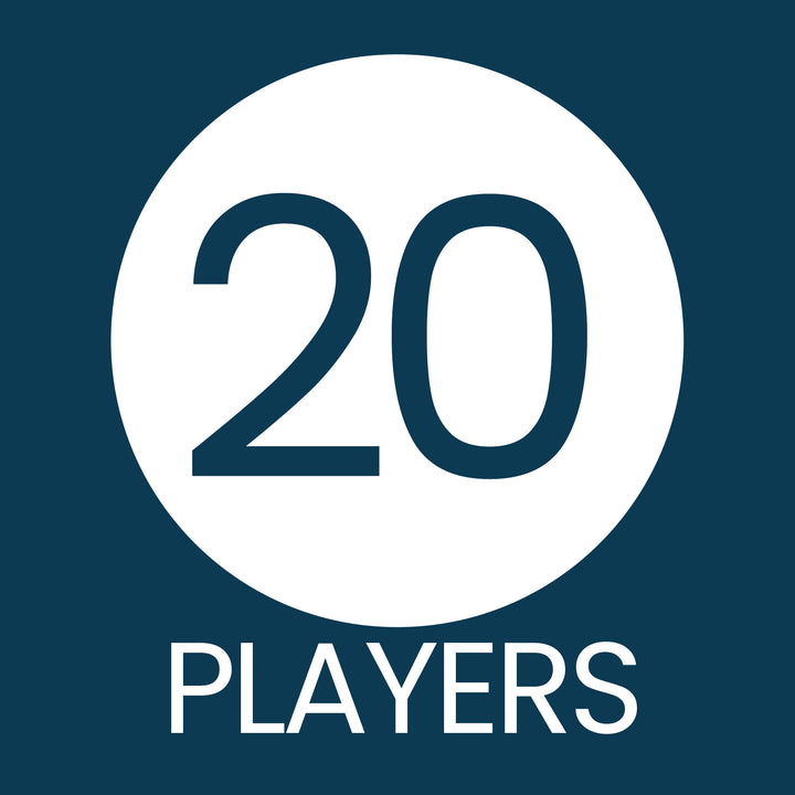 Born in The 1970s: Navy Blue & Gold - 50th or 55th Birthday Party Game Bundle - 3 Games for 20 Guests