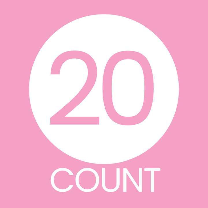 70th Birthday: Floral - Water Bottle Labels - 20 Waterproof Stickers