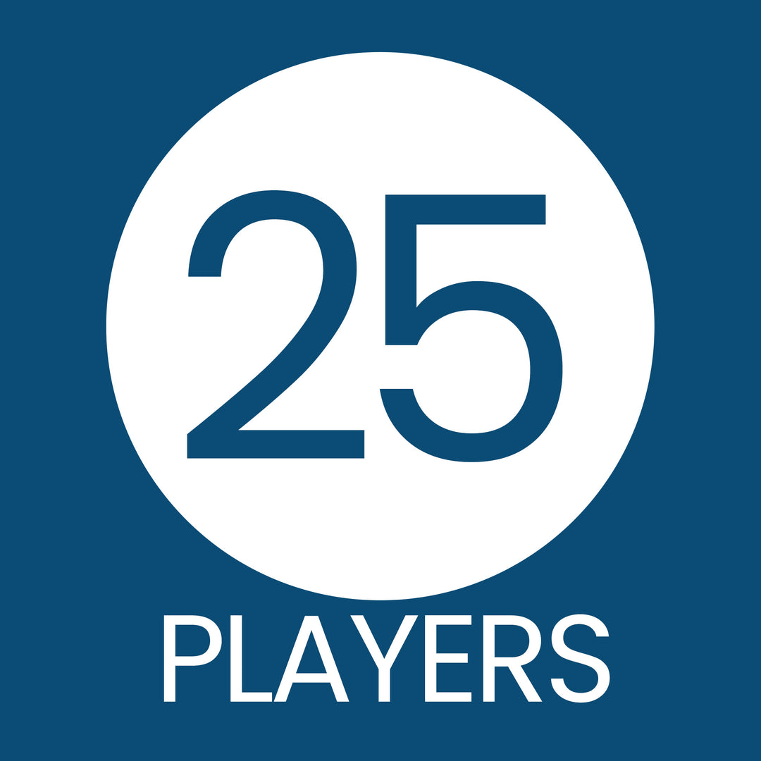 Juego de fiesta de Navidad: Copos de nieve azules - Juego de adivinanzas de emojis de invierno y trivia de hechos o copos - Paquete de dos juegos - 25 tarjetas de juego de doble cara