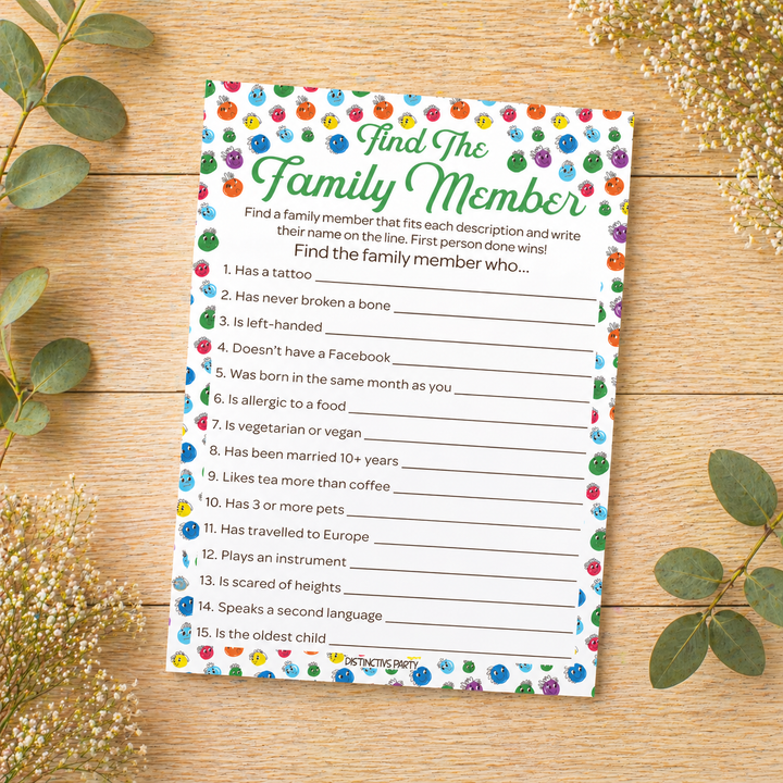 Family Reunion: Party Game Bundle - Family Trivia, Most Likely To, Family Feud & Find the Family Member - 4 Games for 20 Players - 40 Dual Sided Cards