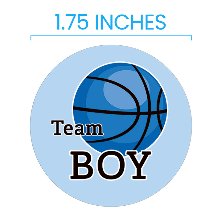 Basketball: Gender Reveal Party - Girl or Boy  - 40 Stickers