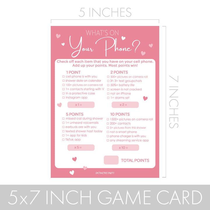 Sweet Baby Girl: Pink- Baby Shower Game Bundle - Guess Who: Mommy or Daddy, All Things Baby, What's On Your Phone & Word Scramble - 4 Games for 20 Players - 40 Dual Sided Cards