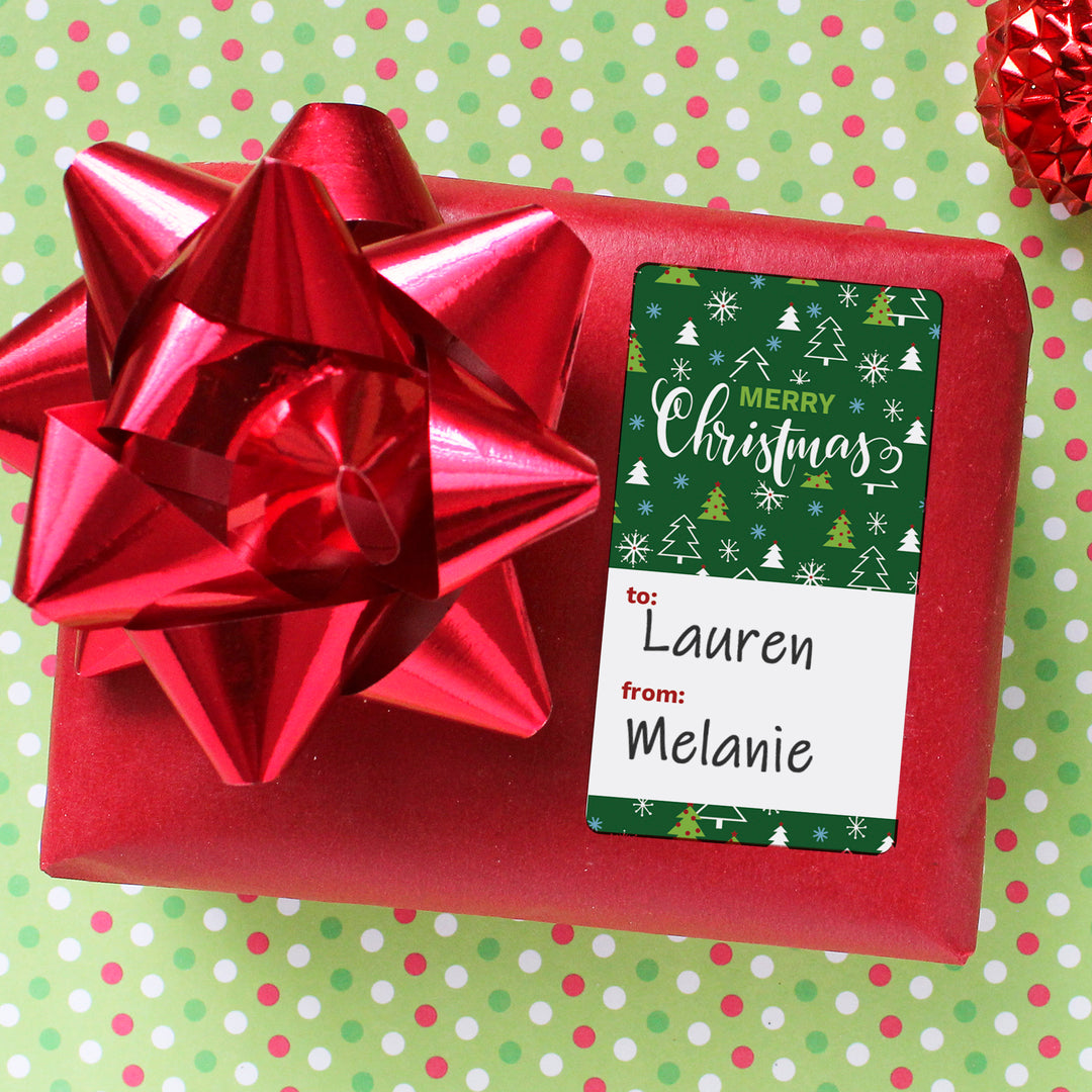 Christmas Gift Tag Stickers: Fun Christmas - Candy Canes, Santa and Christmas Trees  – 75 Stickers