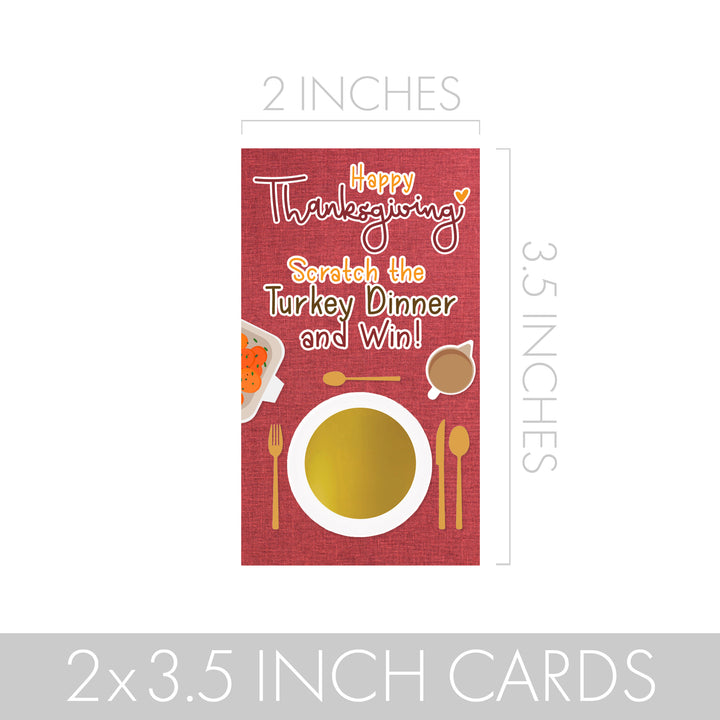 Turkey Day: Thanksgiving  Scratch Off Game Cards - 28 Scratchers