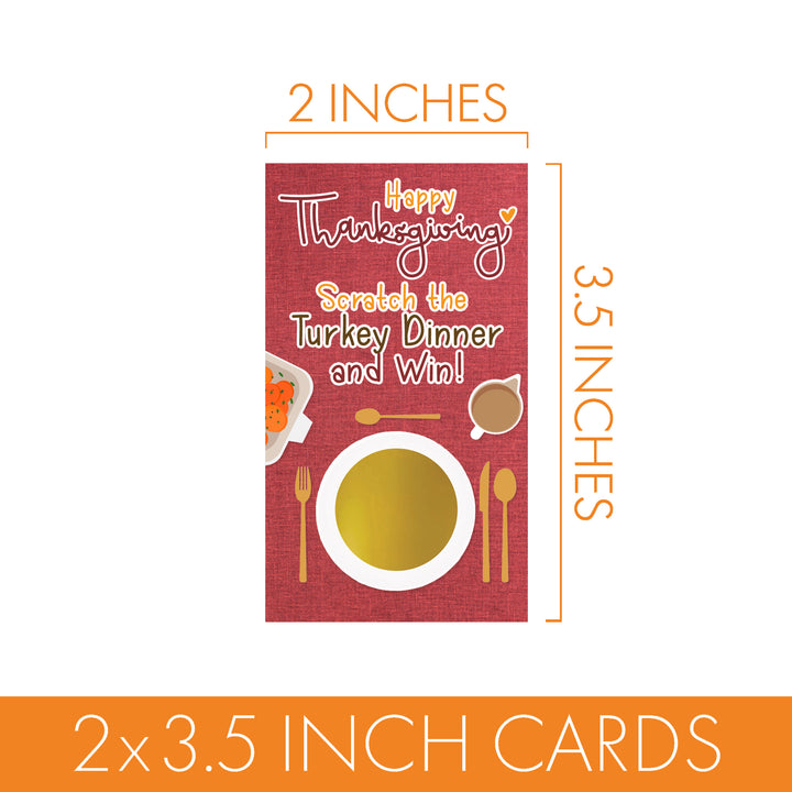 Turkey Day: Thanksgiving  Scratch Off Game Cards - 28 Scratchers