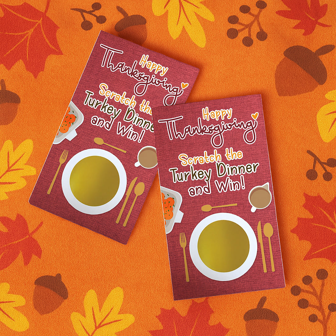 Thanksgiving Scratch Off Game Cards - 30 Scratchers