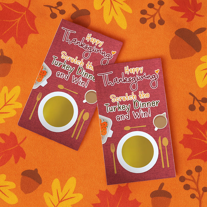 Thanksgiving Scratch Off Game Cards - 30 Scratchers