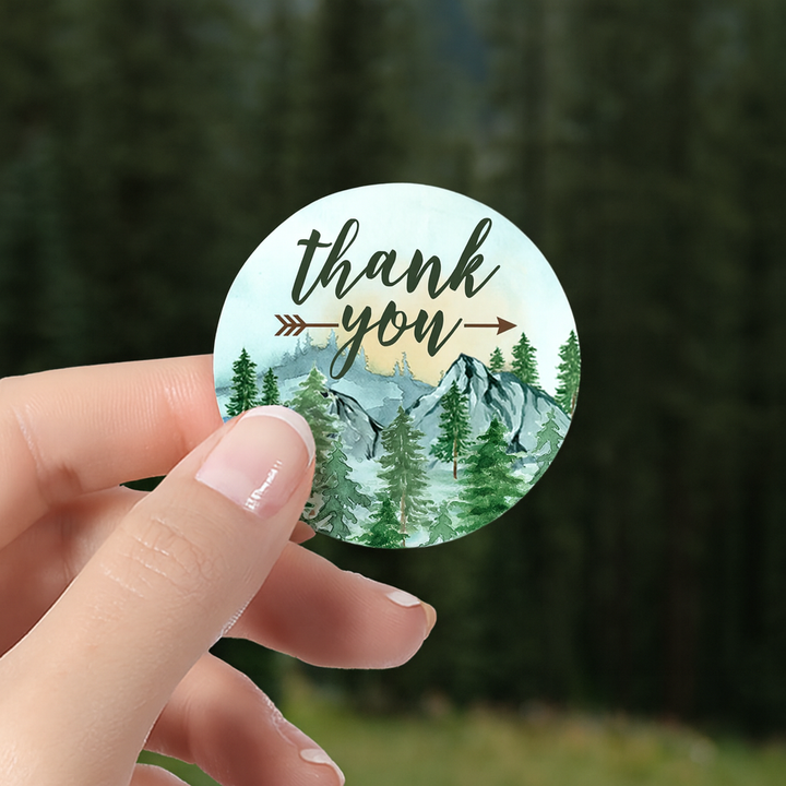 Little Adventurer -  Baby Shower Thank You Stickers - 40 Pack