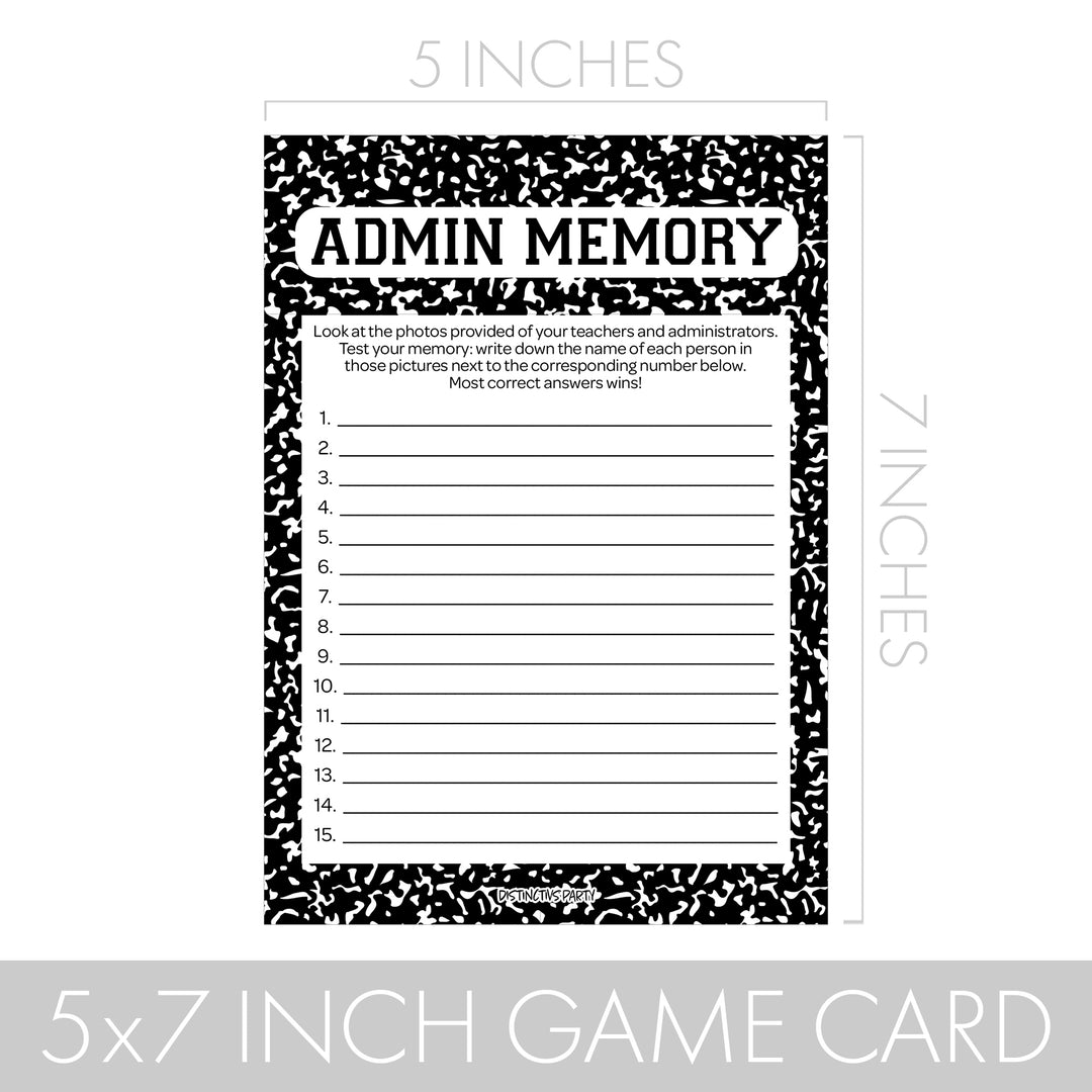 Class Reunion: Party Game Bundle - Class Trivia, Dice Breaker, Find Someone Who & Admin Memory - 4 Games for 20 Players - 40 Dual Sided Cards
