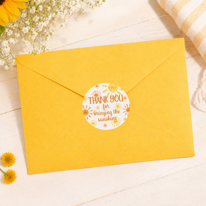 1st Trip Around the Sun - 1st Birthday: Circle Label Stickers, Thank You - 40 Stickers