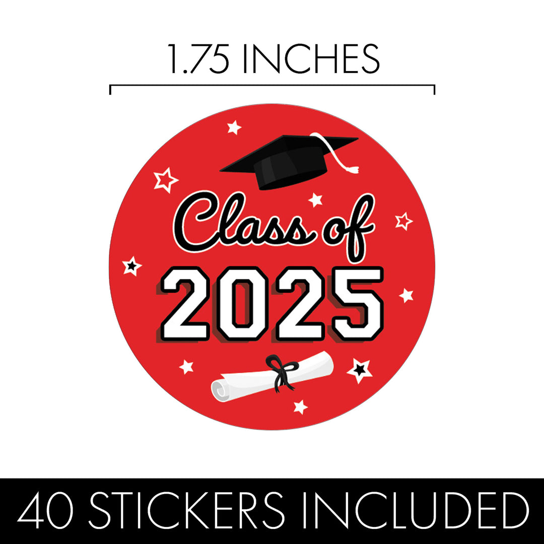 Graduation Party Decorations, Graduation Class of 2025,  Graduation Decoration, Graduation 2025, Red Graduation 2025, Red Envelope Seals Graduation 2025 