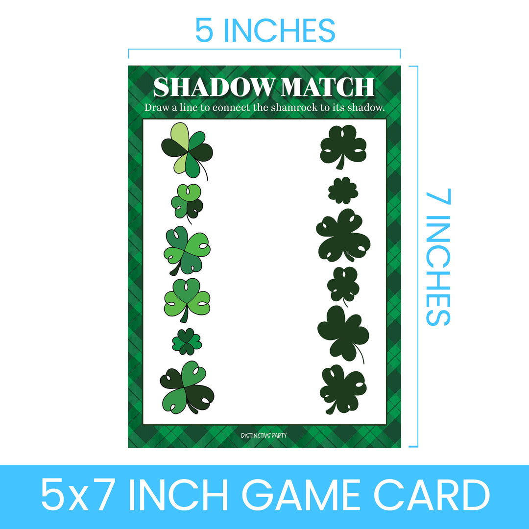 St. Patrick's Day Games: Picture Hunt, Matching, Maze, Connect the Dots - Preschool - 4 Game Bundle for 25 Kids