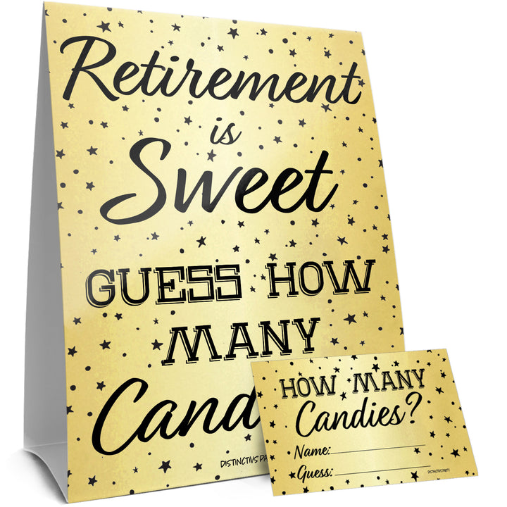 Retirement Party Game: "Retirement is Sweet" – Guess How Many Candies Game