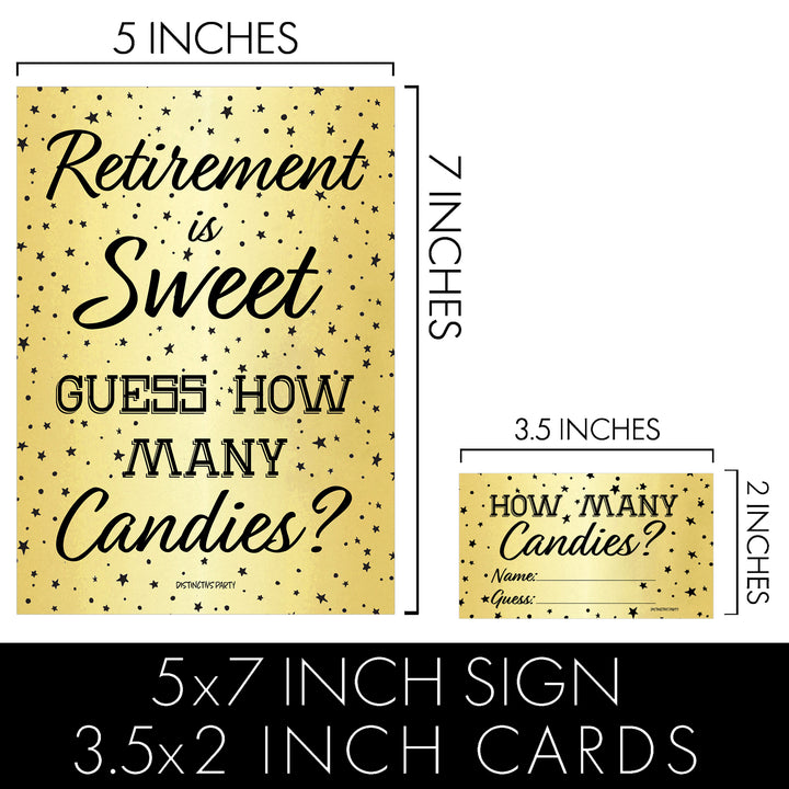 Retirement Party Game: "Retirement is Sweet" – Guess How Many Candies Game
