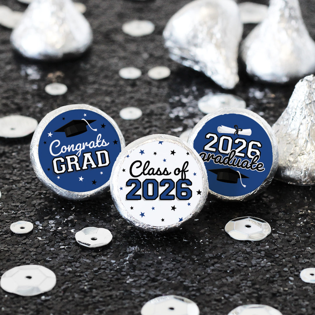 Class of 2026 Graduation Favor Stickers | Candy Labels (216 Count)
