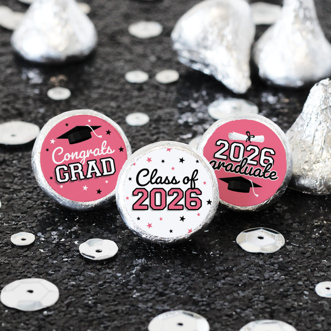 Class of 2026 Graduation Favor Stickers | Candy Labels (216 Count)