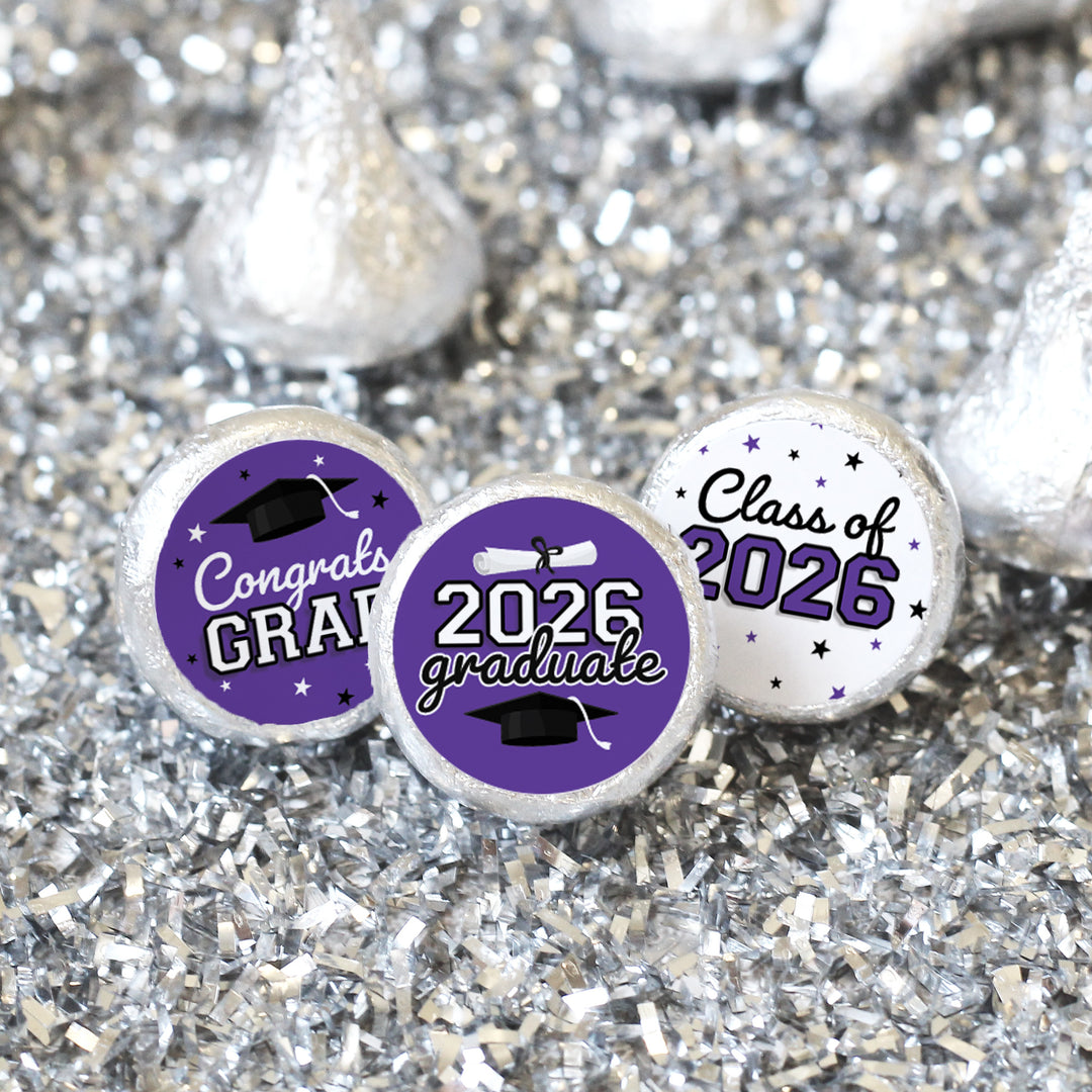 Class of 2026 Graduation Favor Stickers | Candy Labels (216 Count)