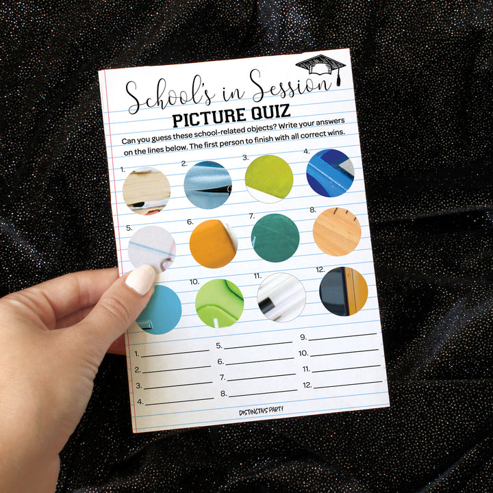 Graduation Party Game: Picture Zoom-In Quiz - 25 Count