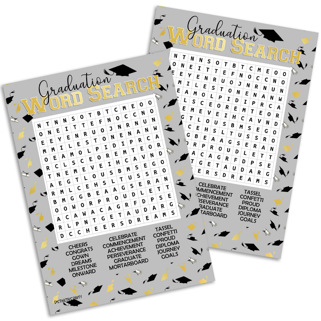 Graduation Party Game: Word Search - 25 Count