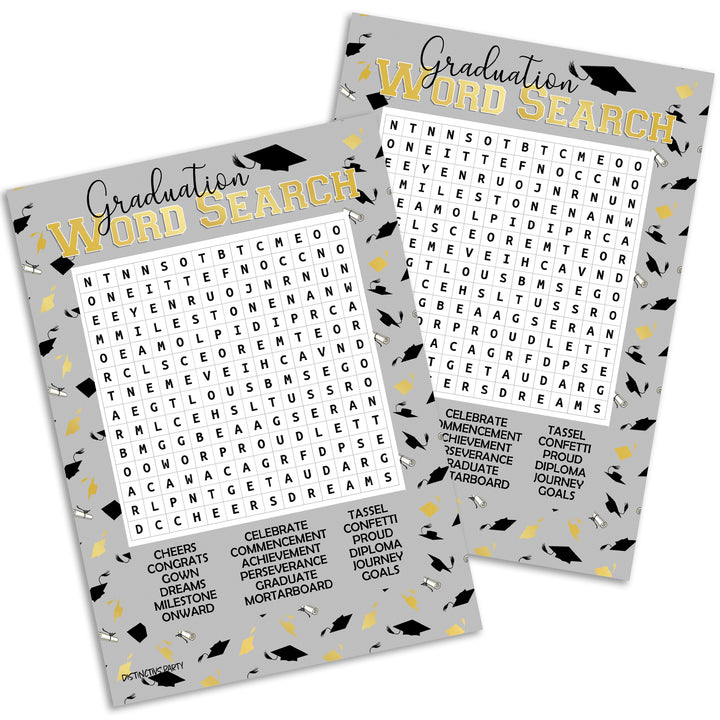 Graduation Party Game: Word Search - 25 Count