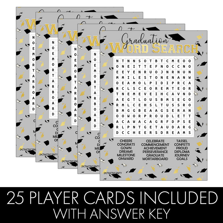 Graduation Party Game: Word Search - 25 Count