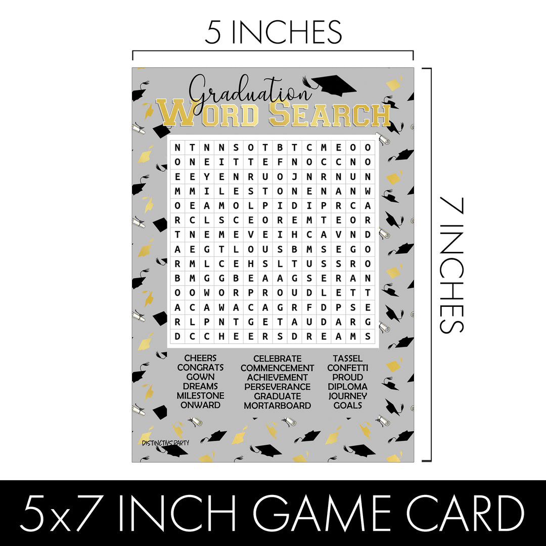 Graduation Party Game: Word Search - 25 Count