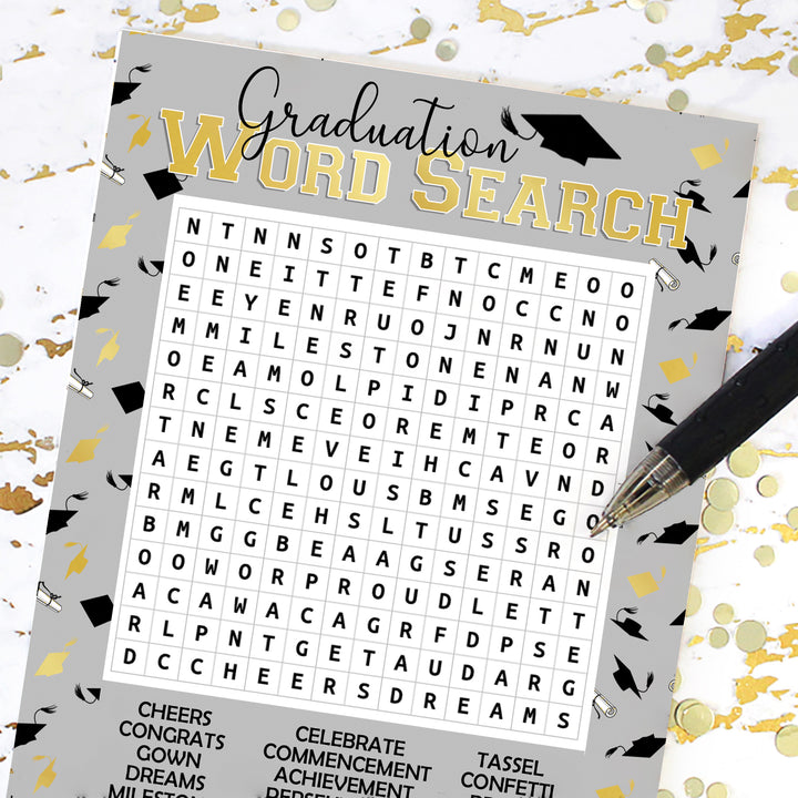 Graduation Party Game: Word Search - 25 Count