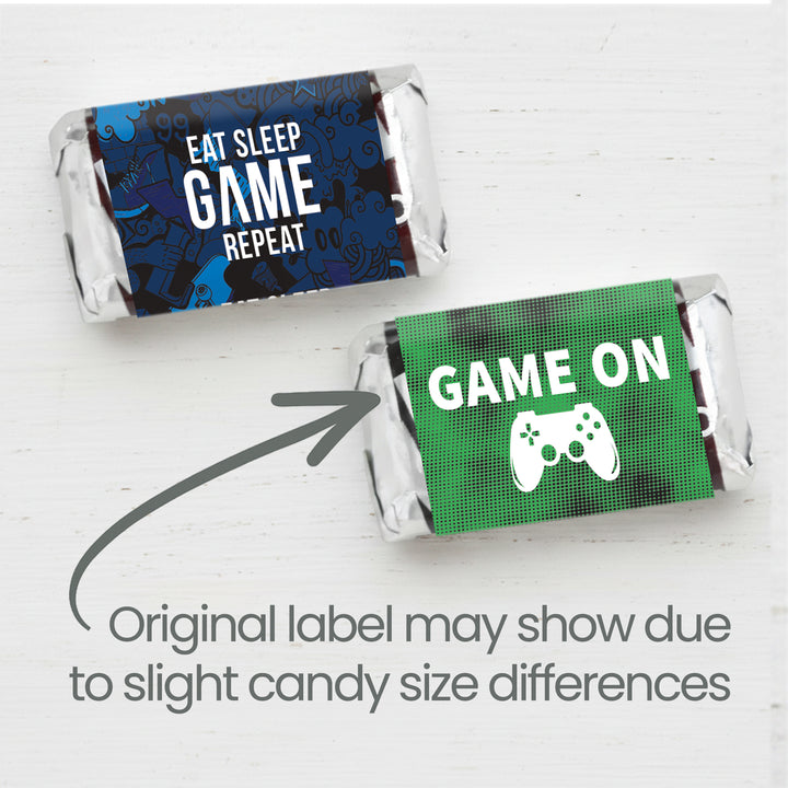 Videojugador - Cumpleaños infantil - Hershey's Miniatures Candy Bar Wrappers Stickers - 45 pegatinas