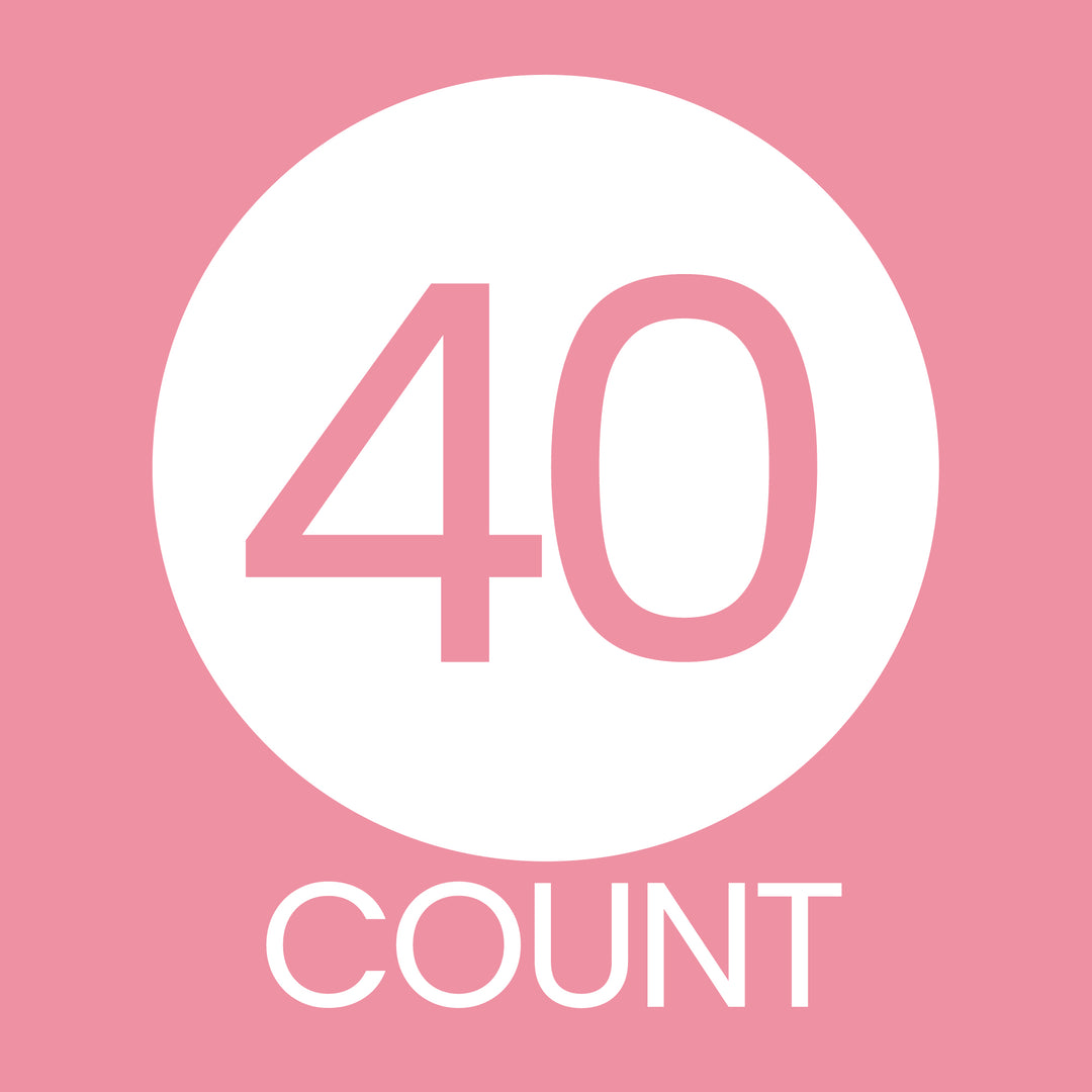 80th Birthday: Floral - Circle Label Thank You Stickers - 40 Stickers