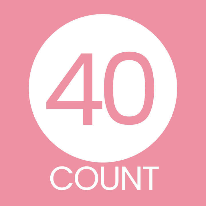 80th Birthday: Floral - Circle Label Thank You Stickers - 40 Stickers