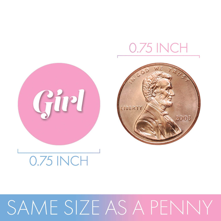 Gender Reveal Party: Little Man or Little Miss - Favor Stickers - Fit on Hershey® Kisses - 180 Stickers - Distinctivs Party