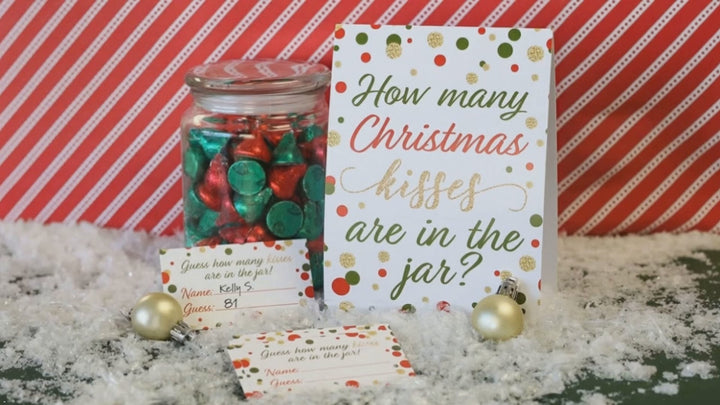 Christmas Party Game: Guess How Many Kisses Game