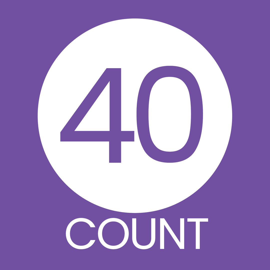 Dulces 16: Púrpura y Dorado - Pegatinas para recuerdos de fiesta de cumpleaños - 40 pegatinas