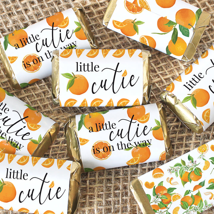 Little Cutie: Baby Shower - Hershey's Miniatures Candy Bar Wrappers Stickers - 42 Stickers