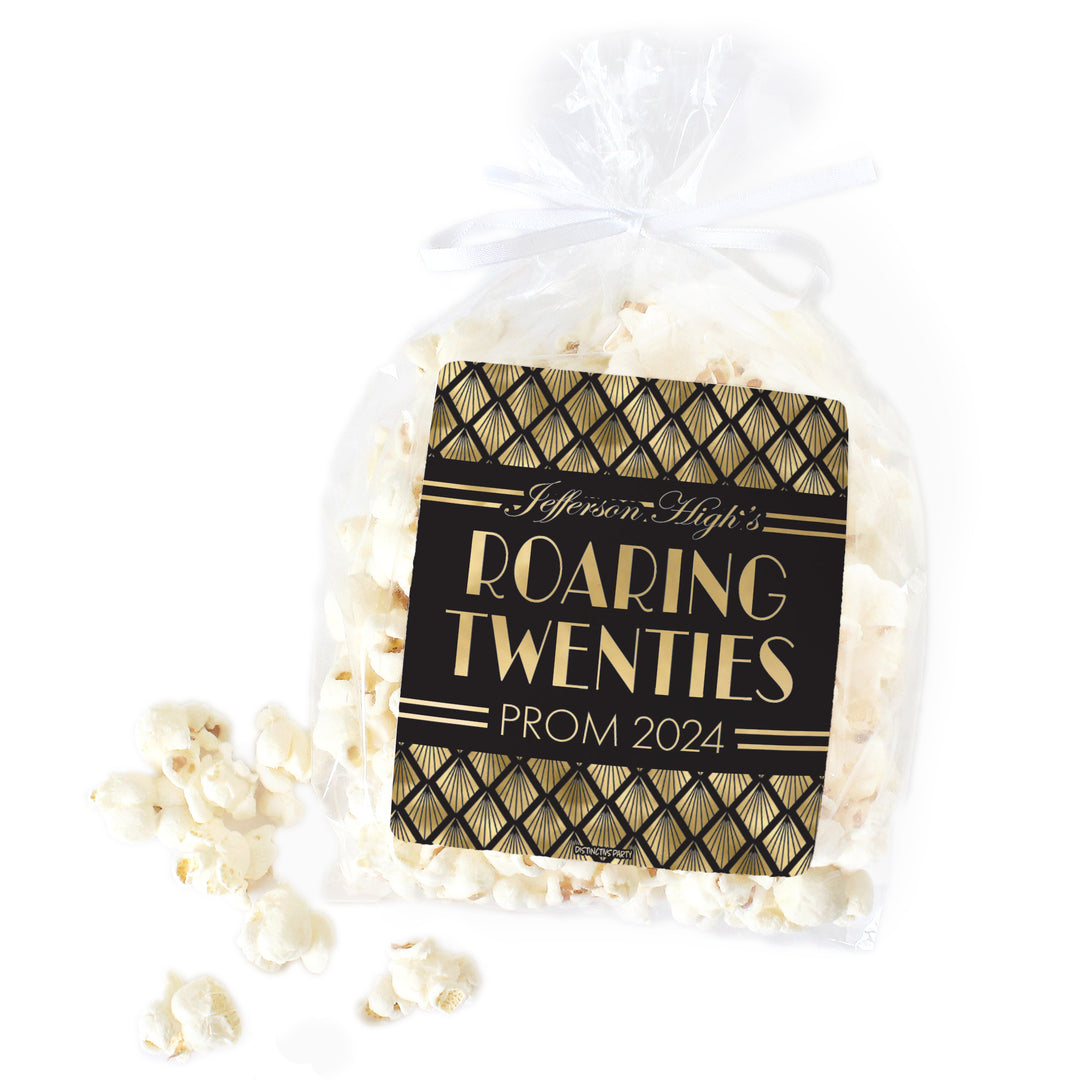 Personalized Prom: Roaring 20s  - Chip Bag and Snack Bag Stickers - 32 or 100 Stickers